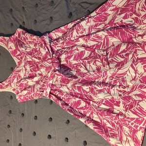 Anne Klein tropical print cotton dress